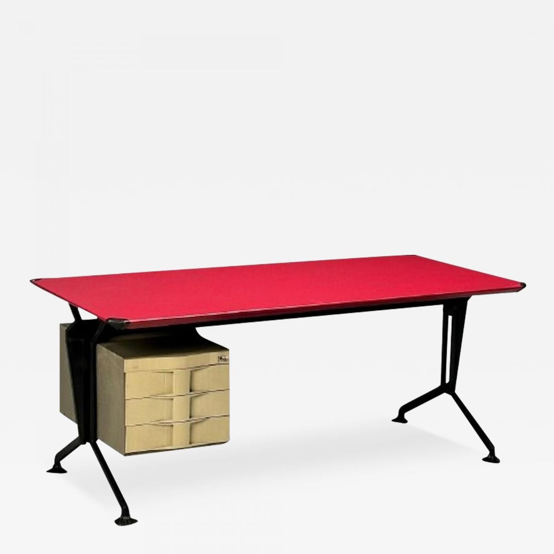 Studio BBPR, Olivetti, Italian Mid-Century Modern, Desk, Metal, 1950s (1 of 12)