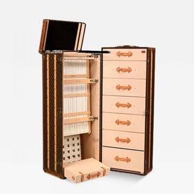 Louis Vuitton, Large Steamer Trunk, Monogram Canvas, Leather, Special Order