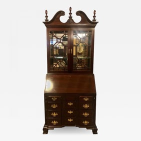 Pennsylvania House Secretary Desk / Bookcase in the Chippendale Style