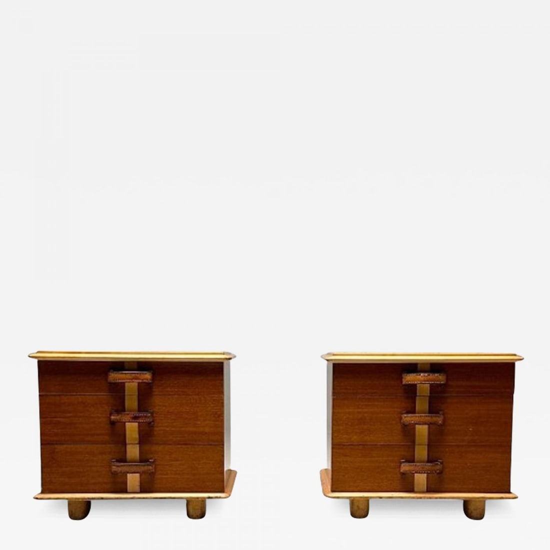 Paul Frankl, Mid-Century Modern, Rare 'Station Wagon' Nightstands, USA, 1950s (1 of 12)