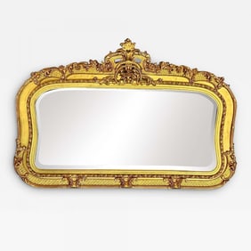 19th/ 20th Century Giltwood Wall / Console / Pier Mirror, Rectangular