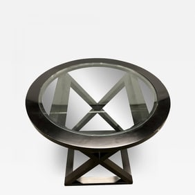 Hollywood Regency Style X Base Center or End Table