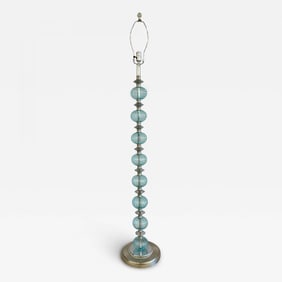 Mid-Century Modern Murano Glass Standing Floor Lamp