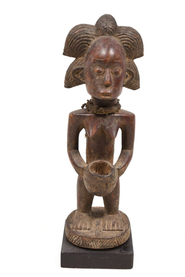 Bowl-barrier Figure – Wood – Mboko – Luba – Congo DRC (1 of 7)
