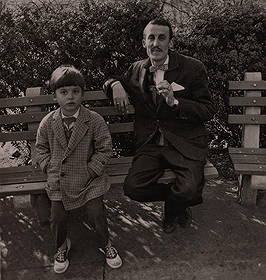 DIANE ARBUS - Man and boy on a bench in Central Park, NYC, 1962: Title: DIANE ARBUS - Man and boy on a bench in Central Park, NYC, 1962 Description: Artist: DIANE ARBUS Print Title: Man and boy on a bench in Central Park, NYC, 1962 Medium: Duotone Print Printed 200