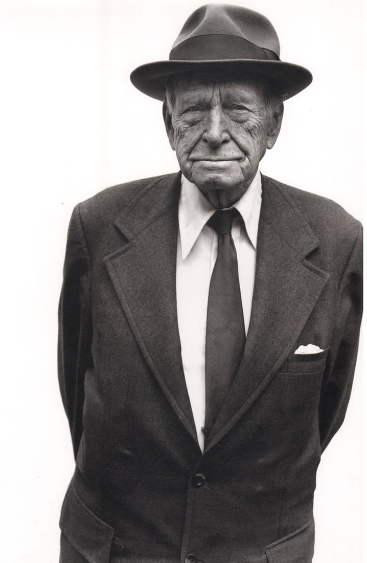 RICHARD AVEDON - Roger Baldwin: Title: RICHARD AVEDON - Roger Baldwin Description: Artist: RICHARD AVEDON Print Title: Roger Baldwin, founder of the American Civil Liberties Union, NYC Medium: Photo-lithograph Printing Date: 1990's