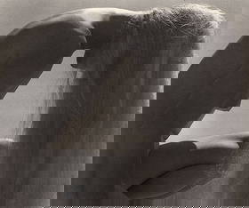 RUTH BERNHARD - Against the Light, 1951: Title: RUTH BERNHARD - Against the Light, 1951 Description: Artist: RUTH BERNHARD Print Title: Against the Light, 1951 Medium: Duotone Photoengraving Printed in USA in 1980’s Image Size approx: 7 x