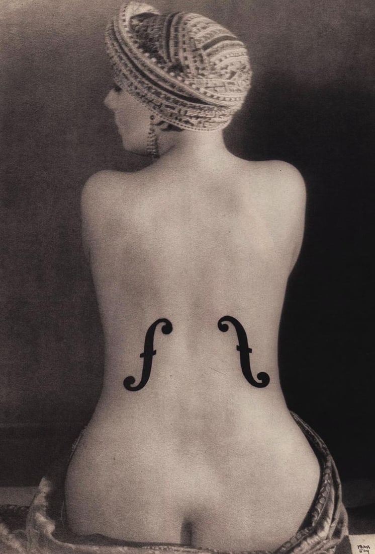 MAN RAY - Le Violin d"Ingres, 1924: Title: MAN RAY - Le Violin d"Ingres, 1924 Description: Artist: MAN RAY Print Title: Le Violin d"Ingres, 1924 Medium: Fine Duotone Print Printed 1980s in Germany Image size (inches) approx. 10 x 8&rdqu