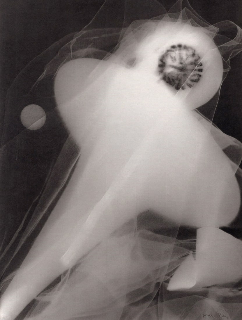 MAN RAY - Rayograph, 1925: Title: MAN RAY - Rayograph, 1925 Description: Artist: MAN RAY Print Title: Rayograph, 1925 Medium: Fine Duotone Print Printed 1980s in Germany Image size (inches) approx. 9.5 x 7.5” Man Ray was