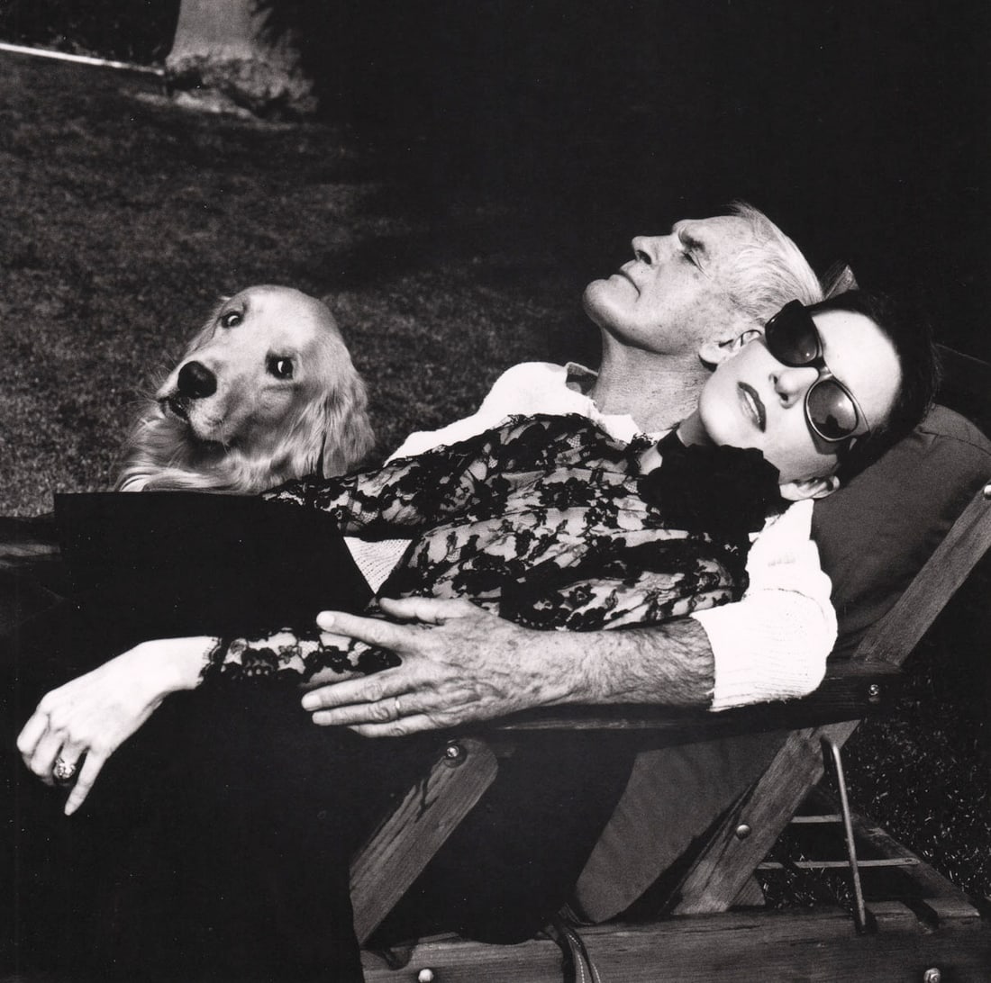 HELMUT NEWTON - Timothy Leary & wife Barbara, 1988 (1 of 1)
