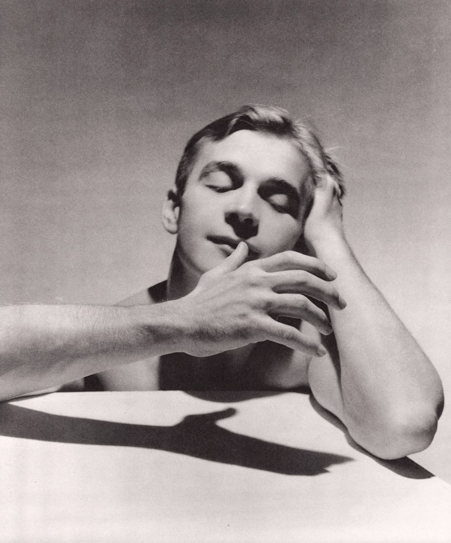 GEORGE PLATT-LYNES - Eugene Loring, 1937: Title: GEORGE PLATT-LYNES - Eugene Loring, 1937 Description: Artist: GEORGE PLATT-LYNES Print Title: Eugene Loring, 1937 Medium: Stipple Engraving, from an edition of 5000 Printing Date: 1980's Printe