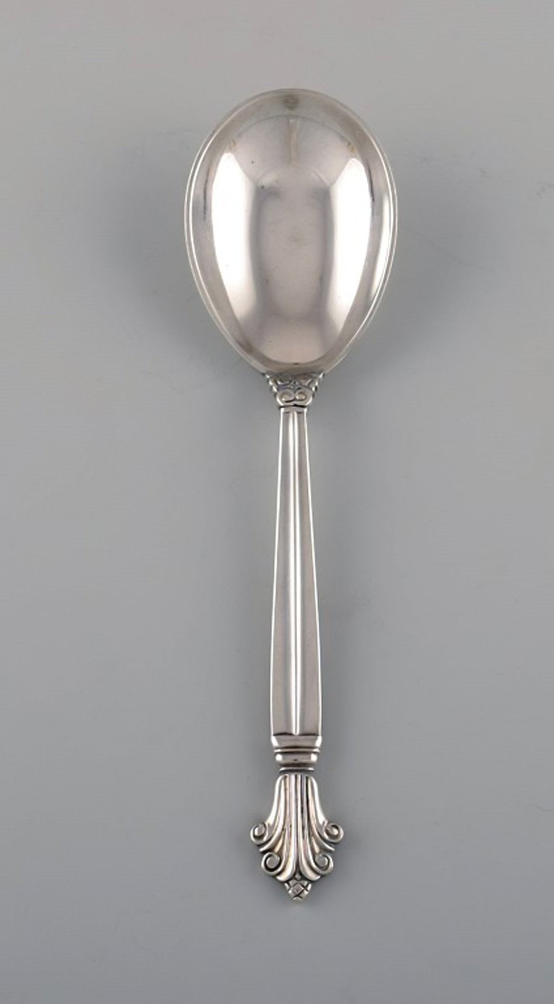 Johan Rohde for Georg Jensen. Early Acanthus gourmet spoon in sterling silver. Dated 1922.: Title:Johan Rohde for Georg Jensen. Early Acanthus gourmet spoon in sterling silver. Dated 1922. Description:Johan Rohde for Georg Jensen. Early Acanthus gourmet spoon in sterling silver. Dated 1922.