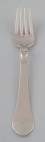 Georg Jensen. Continental dinner fork, silverware, hammered. 8 pcs. in stock.