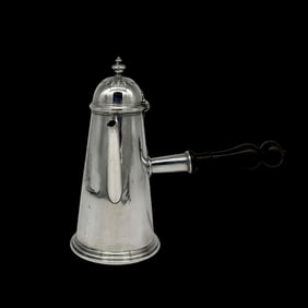 17th Century Antique William III Silver Coffee Pot London 1697 Pierre Harache