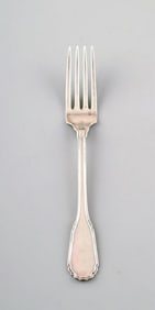 Heimbürger, Danish silversmith. Silver (830) lunch fork. 1960's.