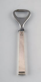Horsens Denmark: "Funkis III". Bottle opener. Art deco silver cutlery 1930/40 s.