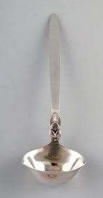 Georg Jensen Cactus Sterling Silver Sauce / Butter spoon.