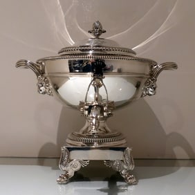 Early 19th Century Antique George III Sterling Silver Tea Urn London 1813 Paul Storr