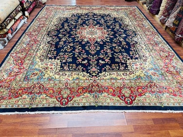 Antique Persian kerman Rug-1795