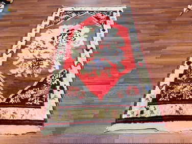 Antique Geometric Turkish Rug-4395