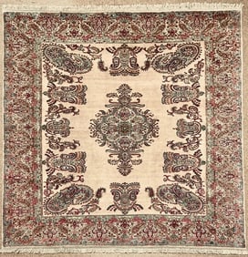 Persian Kerman Hand Knotted Semi-Antique Oriental Rug 9'9" x 12'3"