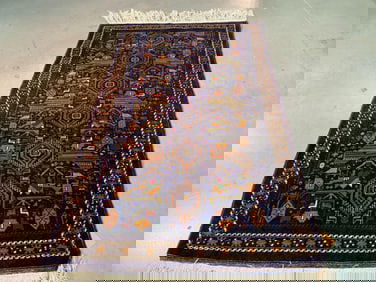 Fine Afghan Baluchi Rug 3.9x6.4