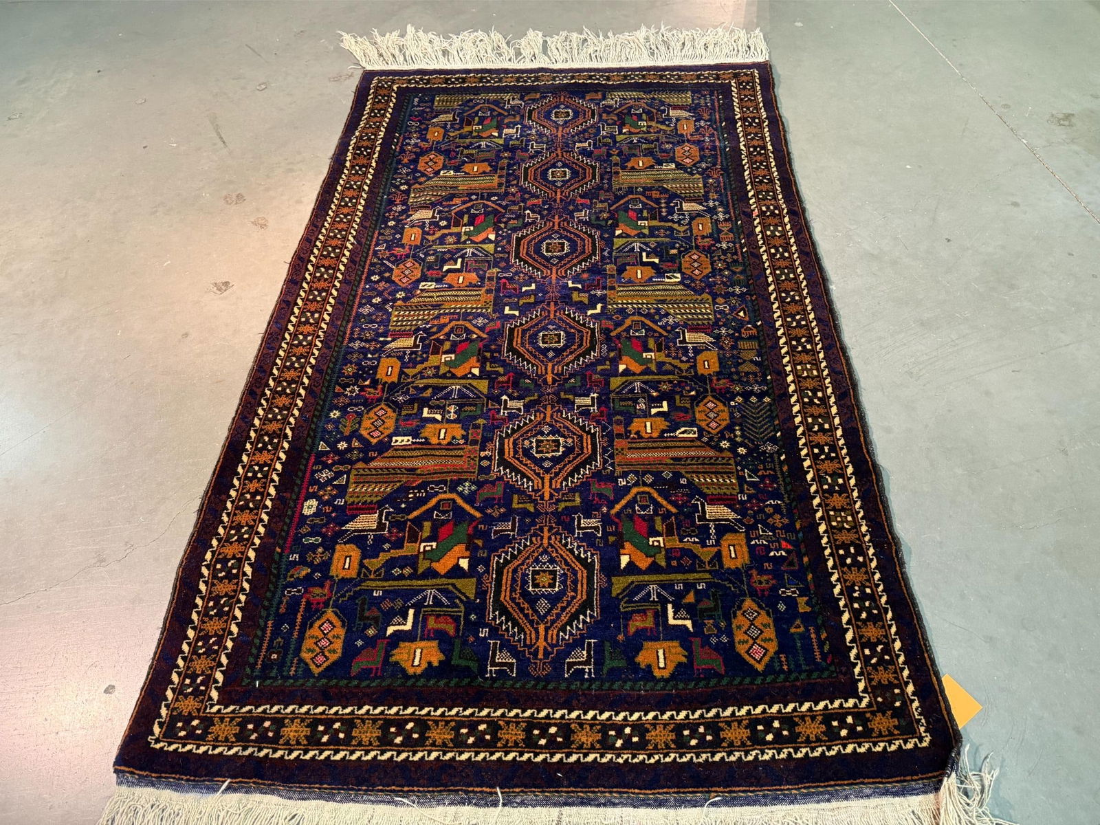 Fine Afghan Baluchi Rug 3.9x6.4