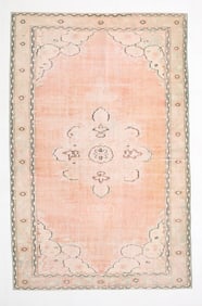 6'2'' x 9'8'' Vintage Wool Runner Rug - 22848