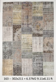 6'11'' x 9'10'' Turkish Handmade Kilim Rug - 163