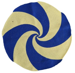 Handmade contemporary ORA French braided rug 2.5' (77cm), 2021