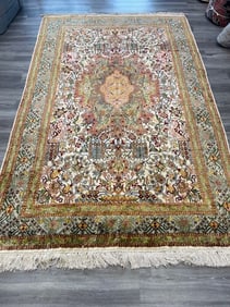 Fine Vintage Silk Rug-5315