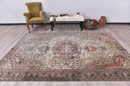 6'5'' x 9'10'' Turkish Handmade Kilim Rug - 243894