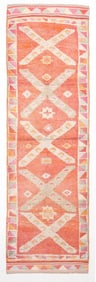 3'3'' x 11'2'' Vintage Wool Runner Rug - 23772