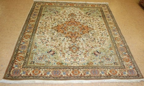 PERSIAN TABRIZ RUG 5x6.2