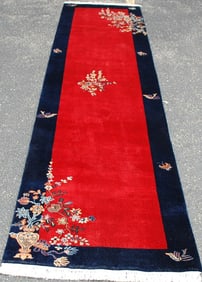 ART DECO CHINESE Rug 2.9x10.5