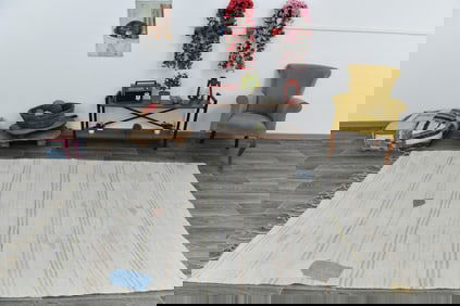 5'11'' x 9'2'' Turkish Vintage Hemp Rug - 53497