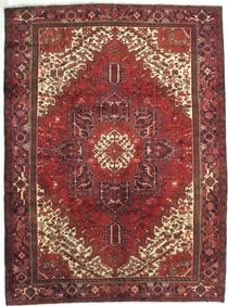 Persian Heriz Hand Knotted Geometric Oriental Area Rug Wool Carpet 8' x 10'10"