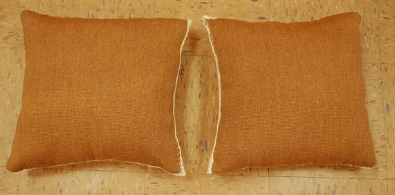 Hand-Made antique rug Pillow Cushion Rug 1'2" x 1' 8"