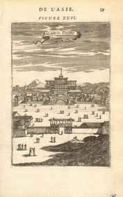 KYOTO. Palais du Dairo (Kyoto Imperial Palace) 京都市. Japan. MALLET 1683 print