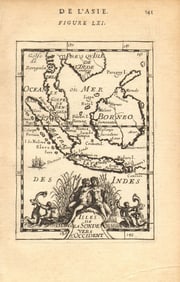 EAST INDIES. Sunda Sumatra Java Borneo Malaya. Indonesia. MALLET 1683 old map