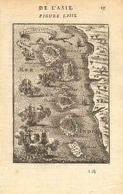 NORTH MALUKU MOLUCCAS. Ternate Halmahera Tidore Makian Bacan. MALLET 1683 map
