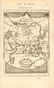 ASIA. 'Asie Moderne'. India China Japan Arabia Persia (Iran). MALLET 1683 map