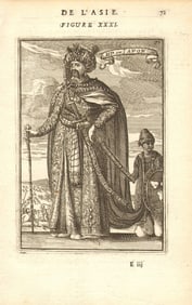 JAPAN. Japanese Emperor. 'Emporeur du Iapon'. MALLET 1683 old antique print