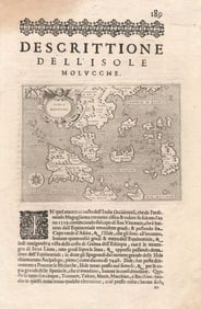 Descrittione dell' Isole Molucche. PORCACCHI. East Indies & Indochina 1620 map