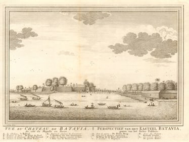 Château de Batavia'. Castle. Dutch East Indies. Jakarta, Indonesia. SCHLEY 1753