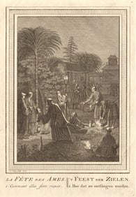La Fête des Ames'. Buddhist festival of souls Japan Obon Reception. SCHLEY 1756