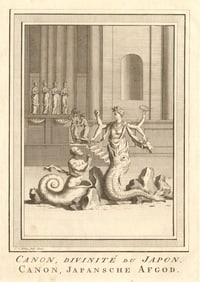 Kannon, Japanese deity. Canon Guanyin Kannon Kanzeon. Bodhisattva. SCHLEY 1756