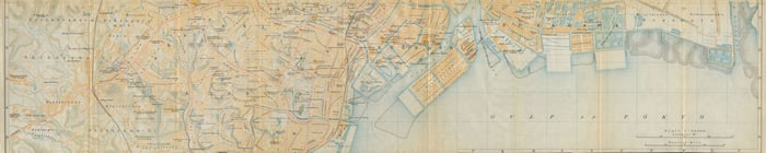 Tokyo 3 south. Akasaka, Azabu antique town city plan. Japan 1914 old map