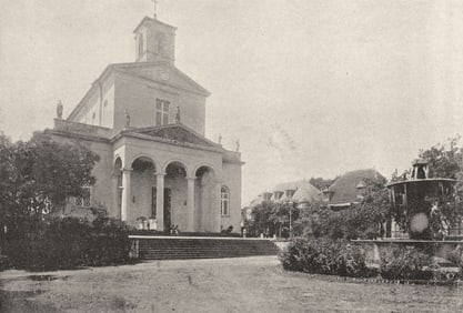 REUNION ISLAND. St- denis. Cathédrale 1895 old antique vintage print picture