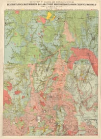 Beaufort Avoca Maryborough Ballarat West Berry-Moolort-Loddon Creswick 1909 map